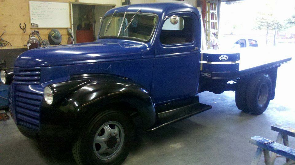 Vintage car after upgrades and performance work